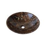 BASIN DARK EMPERADOR MARBLE ROUND