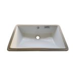 BASIN RECTANGULAR DOWN WHITE